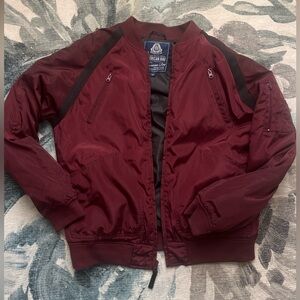 American Rag Burgundy Jacket with Black Details size L